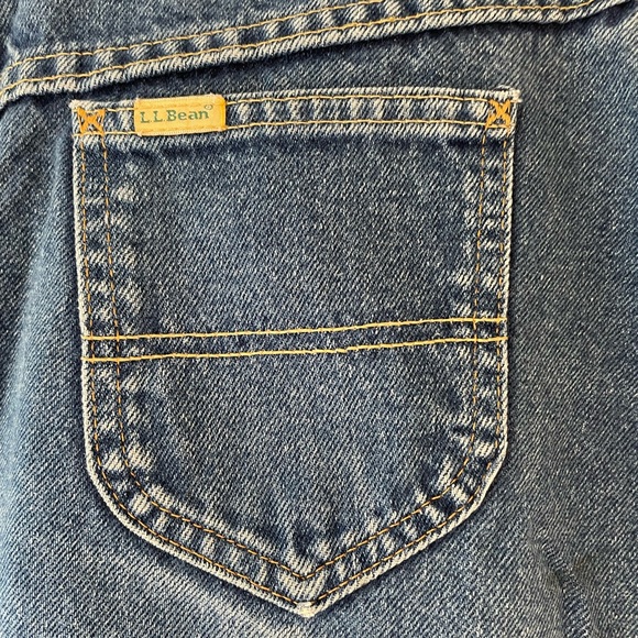 L.L Bean Full Demin Skirt Vintage - Picture 10 of 14